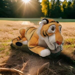 Disney Store Exclusive Aladdin Rajah Tiger Medium Plush Retro Stuffed animal